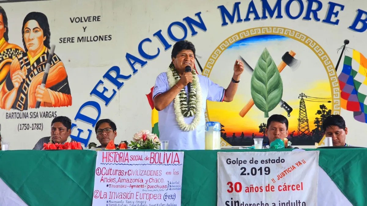 ¡Paren de mentir !!! Evo Morales responsabiliza a Añez y al gobierno de Arce por la actual crisis económica y afirma que en 2019 el país no enfrentaba problemas