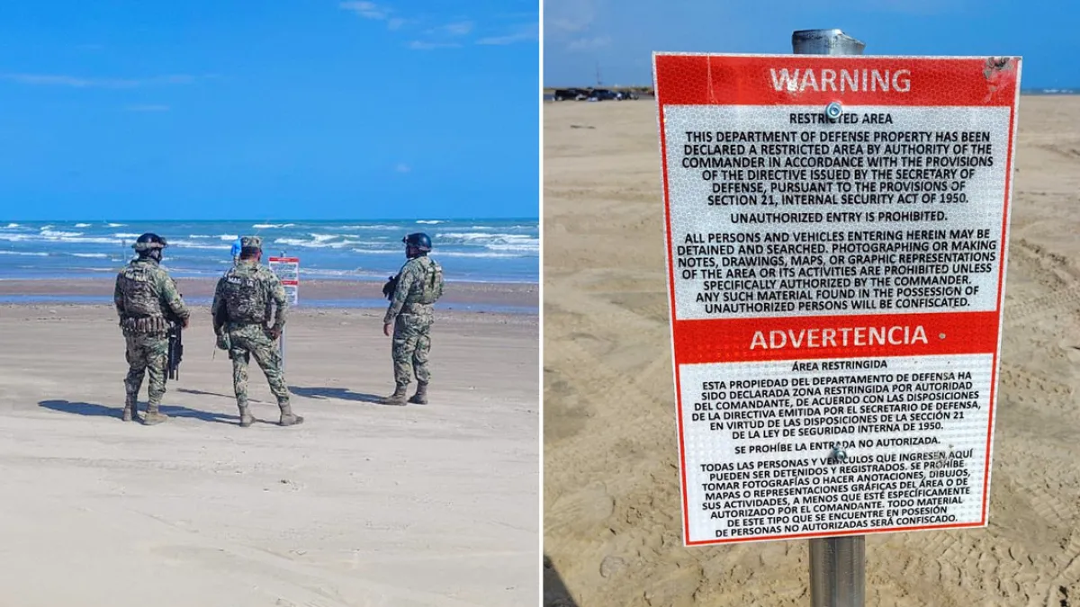 El misterio de los carteles de EE.UU. que aparecieron en una playa mexicana