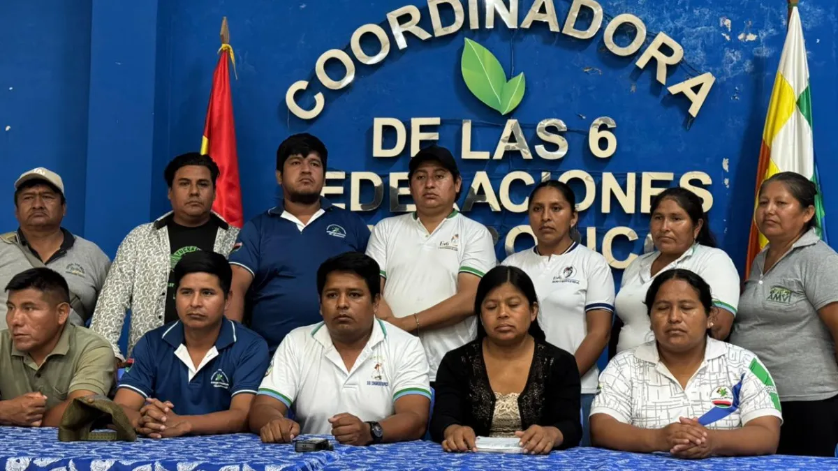 Ejecutivos del Trópico denuncian  plan de Rodrigo Paz,  para aprehender al expresidente  Evo Morales, advierten que el gobierno quiere bañarse en la sangre de gente inocente del Trópico.