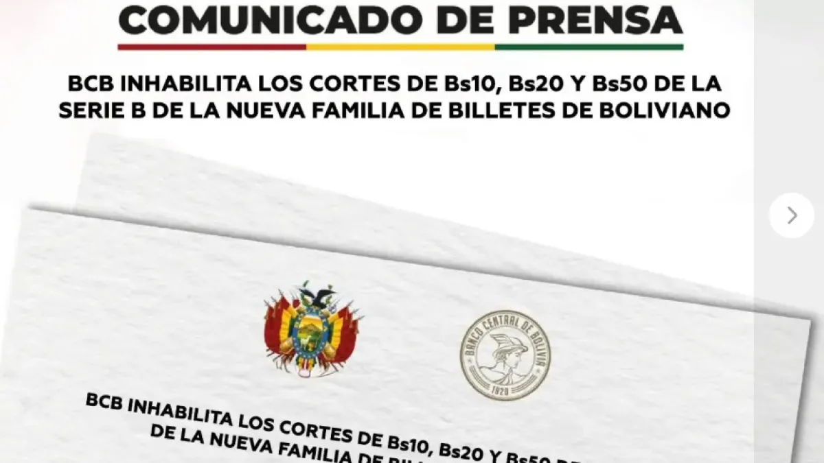 ¡BCB inhabilita billetes de 10, 20 y 50 Bs Serie B! Medida de emergencia tras desastre aéreo en El Alto genera caos y sospechas