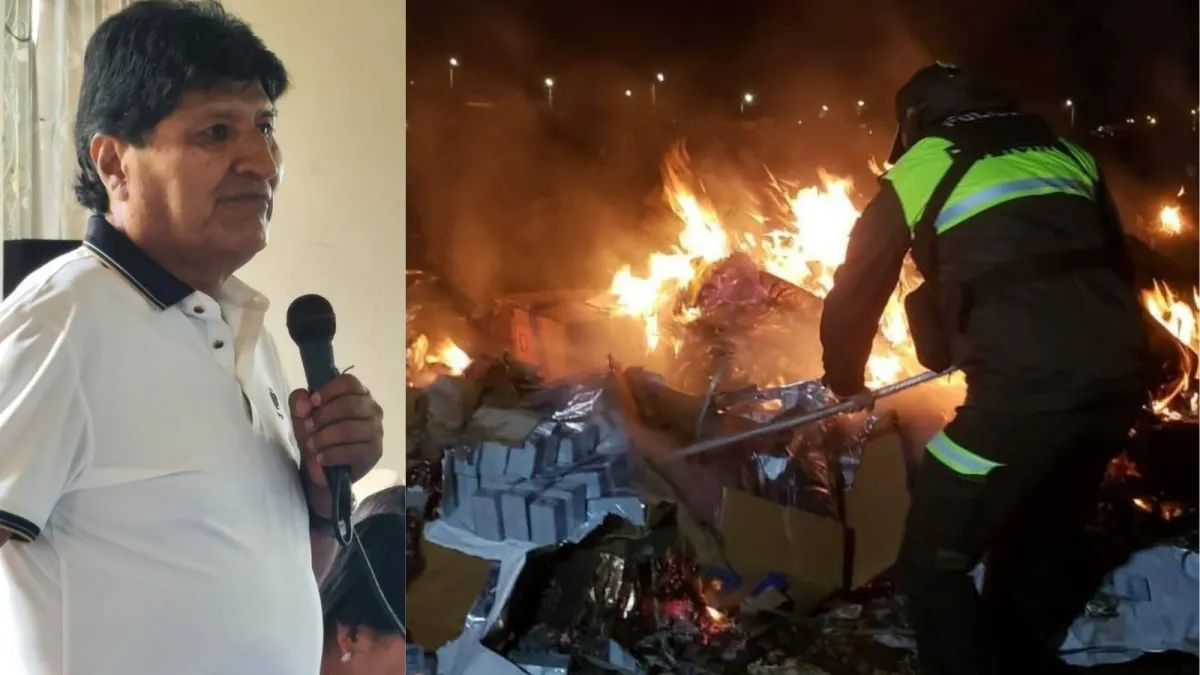 Evo Morales acusa al gobierno de destruir evidencias en el Hércules C-130: "Queman billetes para ocultar corrupción"