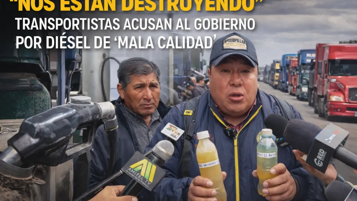 “Nos están destruyendo”: transporte pesado anuncia paro y acusa al Gobierno por pérdidas millonarias con diésel de "mala calidad"