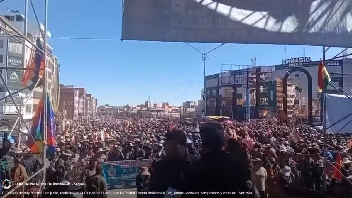 Bolivia: masivo cabildo abierto discute en El Alto como seguir la lucha contra el derechista Rodrigo Paz
